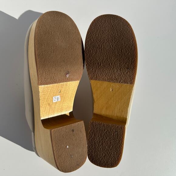 Rachel Comey Blaring Clog Nappa Leather Bone Neutral Grey Taupe Size 9 EUC - Picture 13 of 16